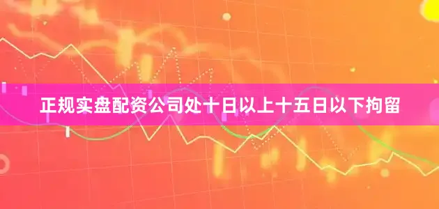 正规实盘配资公司处十日以上十五日以下拘留